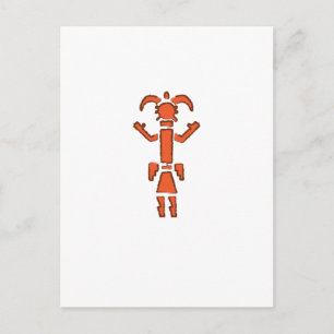 Kachina - südwestwärts indischer Entwurf Postkarte