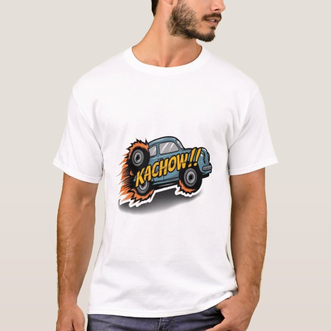 kachow sticker T-Shirt (Vorderseite)
