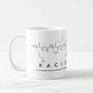 Kacie Peptid-Namen-Tasse Kaffeetasse