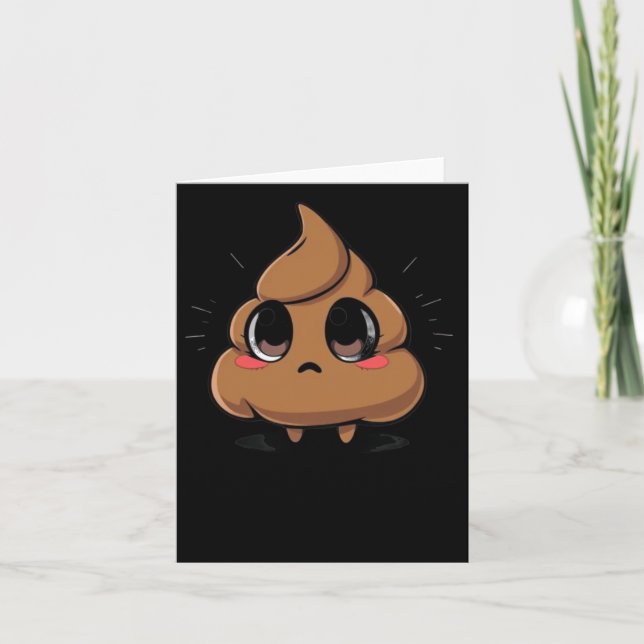 Kack Emoji Chibi Sticker Karte (Vorderseite)