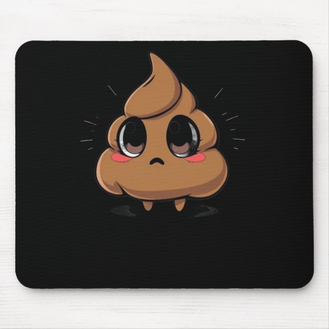 Kack Emoji Chibi Sticker Mousepad (Vorne)