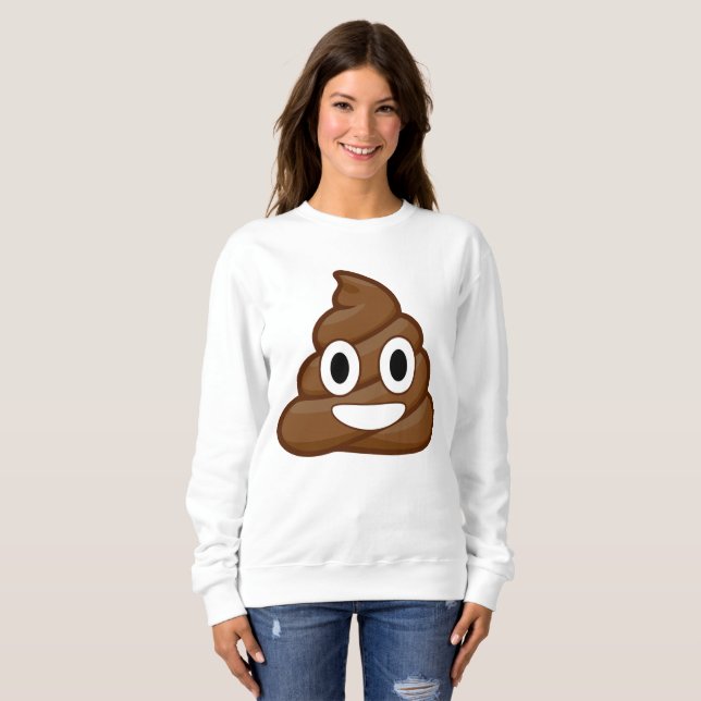 kack Emoji Frauen Sweatshirt (Vorne ganz)