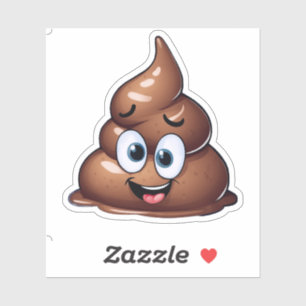 Kack Emoji Funny Aufkleber
