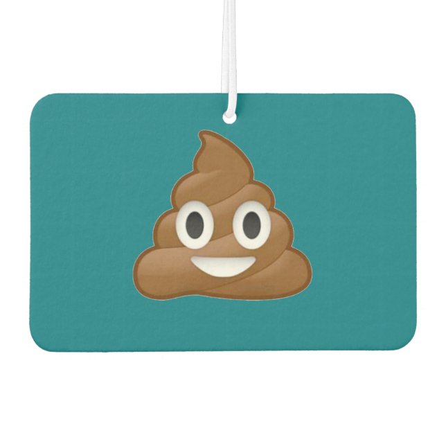 Kack Emoji Herzfrischer Autolufterfrischer (Vorderseite)