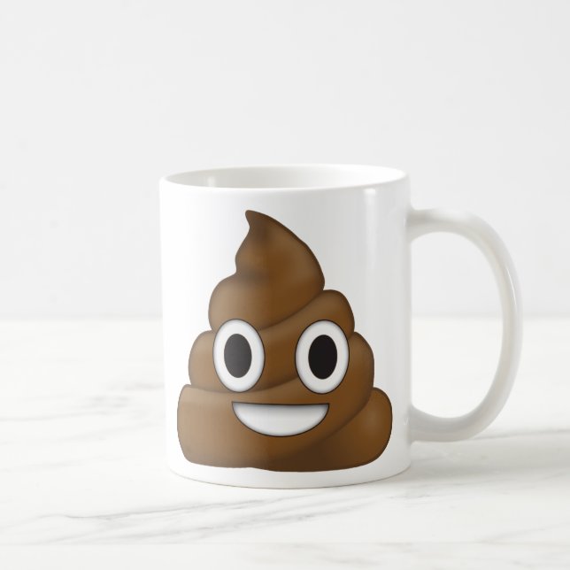 Kack Emoji Kaffeetasse (Rechts)