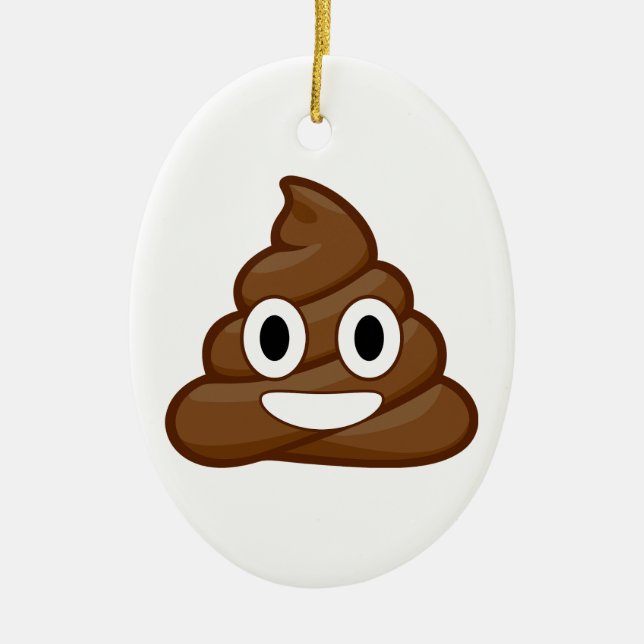 kack Emoji Keramikornament (Vorne)