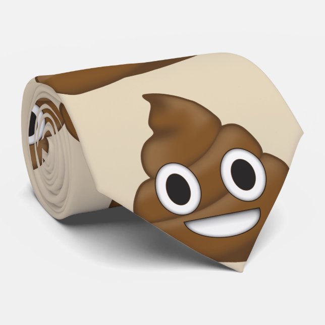 Kack Emoji Krawatte (Gerollt)