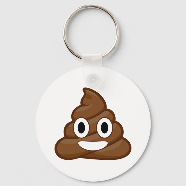 kack Emoji Schlüsselanhänger (Vorderseite)