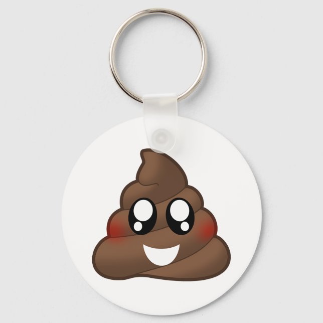 Kack Emoji Schlüsselanhänger (Vorderseite)