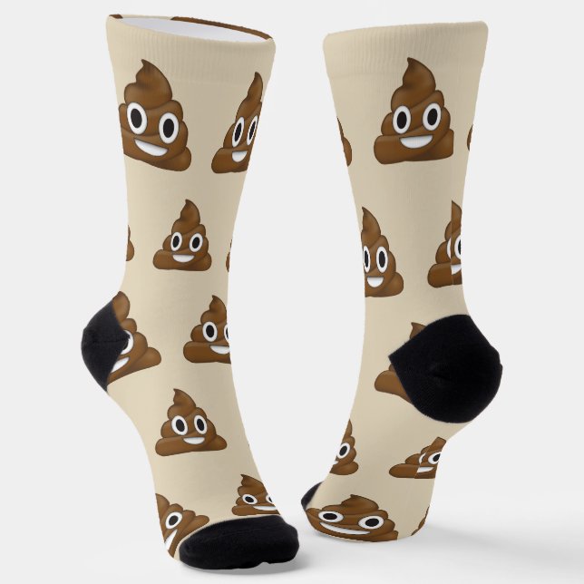 Kack Emoji Socken (Gewinkelt)