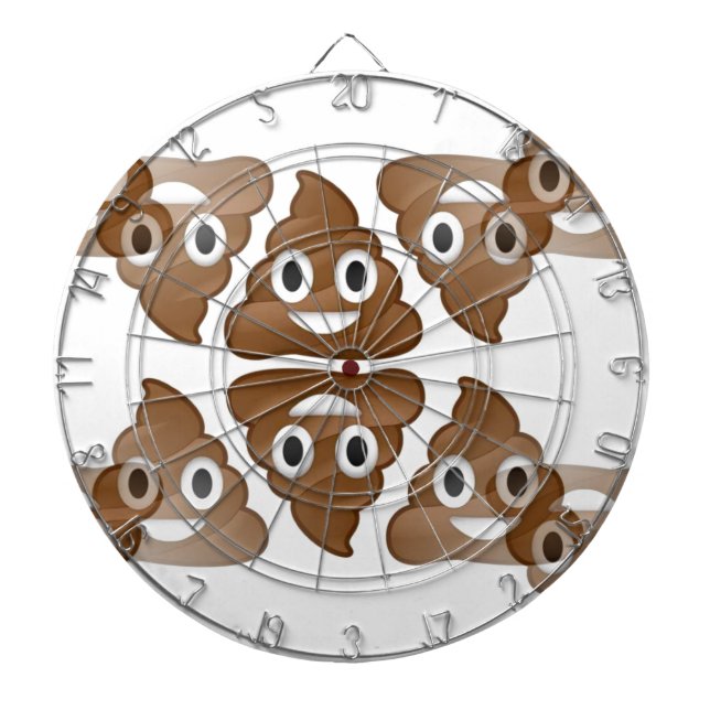 kack Emojis Dartscheibe (vorne)