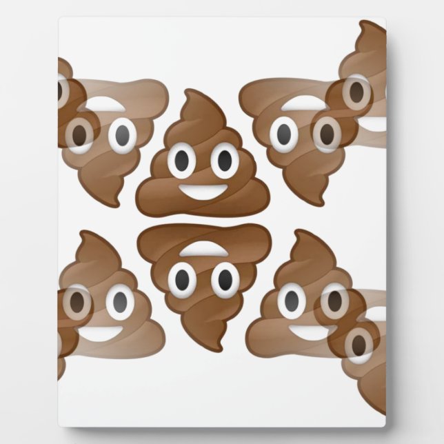 kack Emojis Fotoplatte (Vorderseite)