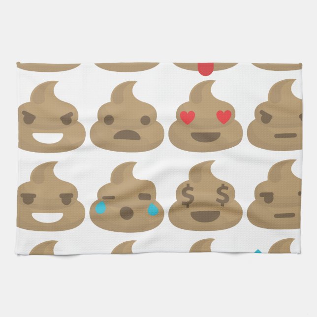 kack Emojis Handtuch (Horizontal)