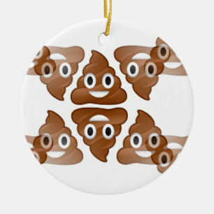 kack Emojis Keramikornament