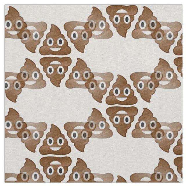 kack Emojis lustiges Material Stoff (Muster)