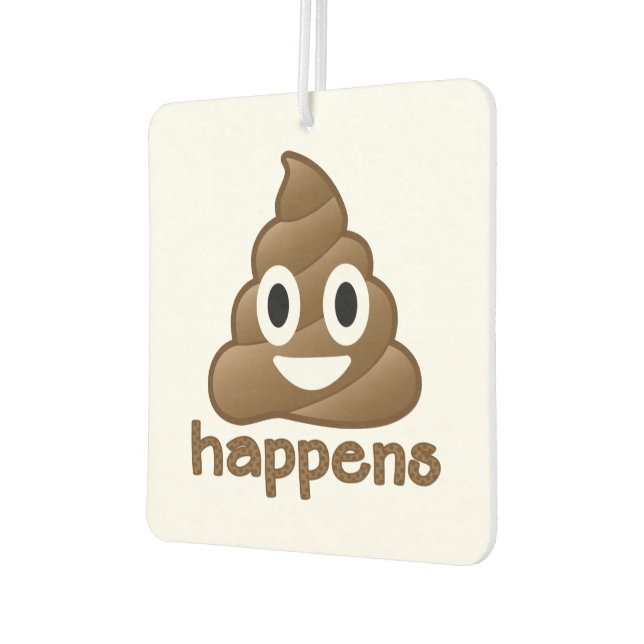 Kack Happens Emoji Autolufterfrischer (Links)