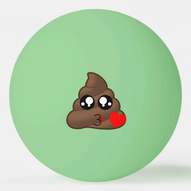 Kack Heart Liebe Emoji Tischtennisball (Vorderseite)