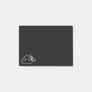 Kack in Liebe - Brootsch the PooPoo Post-it Klebezettel