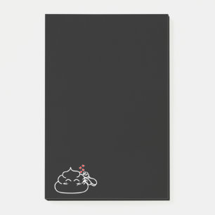Kack in Liebe - Brootsch the PooPoo Post-it Klebezettel