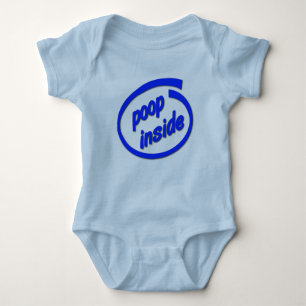 Kack Inside Funny Baby Säugling Strampler Romper