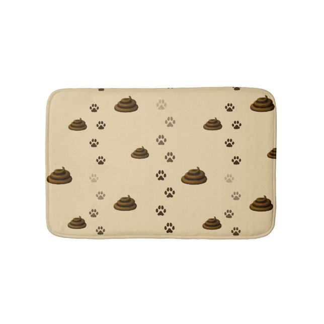 Kack & Paw druckt Niedlich Messy Haustier Besitzer Badematte (Vorderseite)