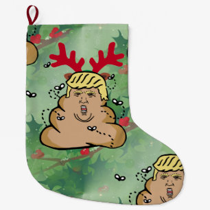 kack Rentiere Donald Trump Strumpf Großer Weihnachtsstrumpf