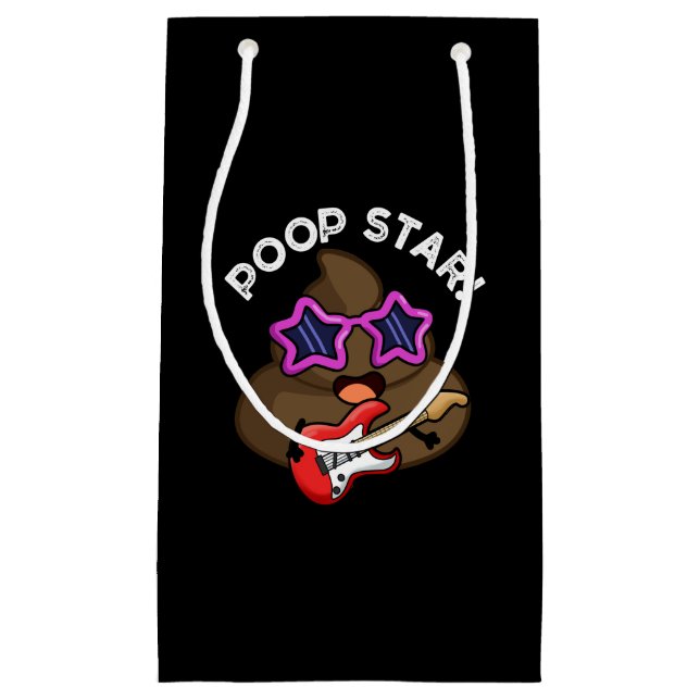 Kack Star Funny Pop Star Pun Dark BG Kleine Geschenktüte (Vorderseite)