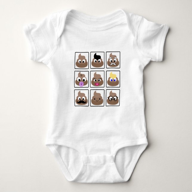 Kack viele Gesichter Baby Strampler (Vorderseite)