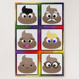 Kack viele Gesichter Rainbow Background