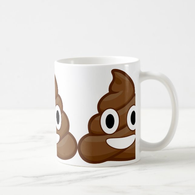 Kacka-Emoji Kaffeetasse (Rechts)
