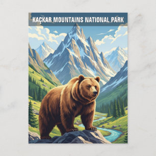 Kaçkar Mountains Nationalpark Türkei Postkarte