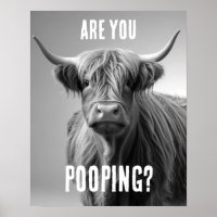 Kacke du Highland Kuh Toilet Spaß Bad