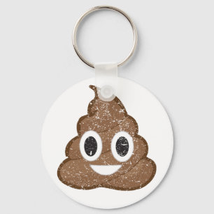 Kacken Sie das Vintage emoji Schlüsselanhänger