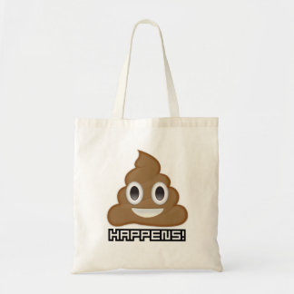 Kacken Sie Emoji, das es gerade Taschen-Tasche Tragetasche