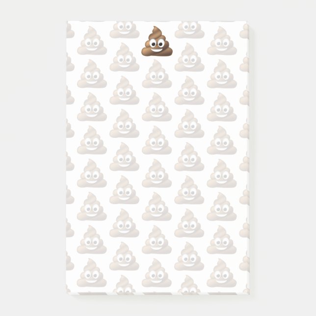 Kacken Sie Emoji Post-it Klebezettel (Vorderseite)
