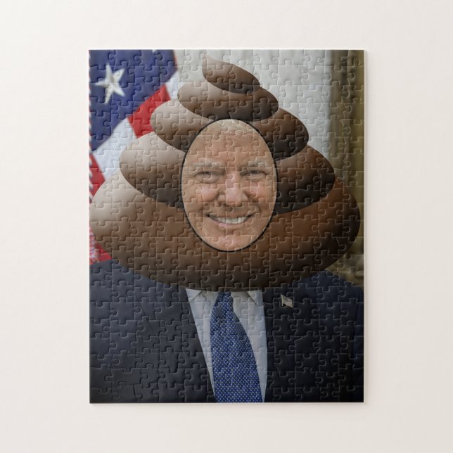 Kacken Sie Emoji Trumpf-Kopf (Vertikal)
