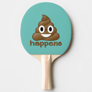 Kacken Sie geschieht Emoji Tischtennis Schläger