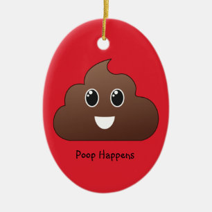 Kacken Sie geschieht Emoji Verzierung Keramik Ornament