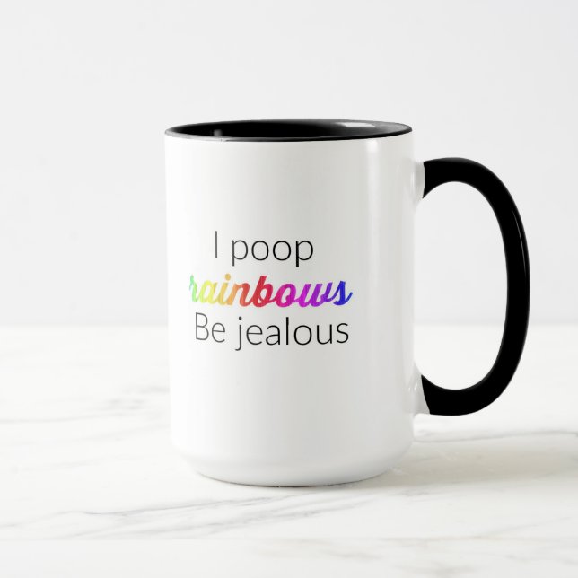 Kacken Sie Regenbogen Tasse (Rechts)