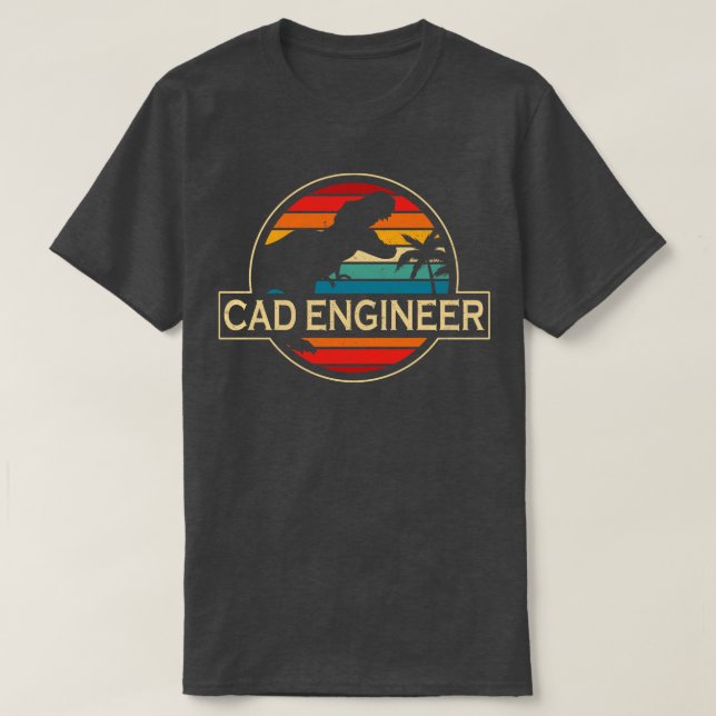 Kad Engineer Dinosaurier T-Shirt (Design vorne)