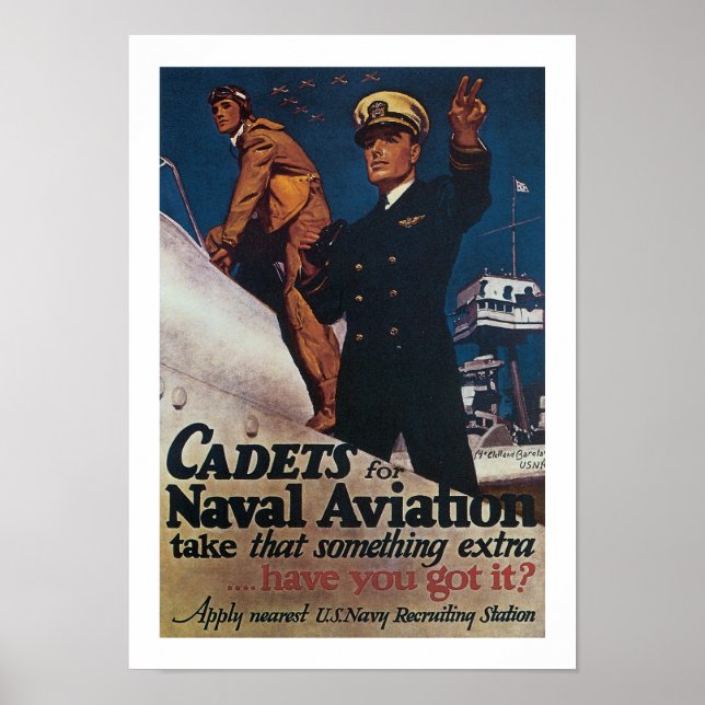 Kadetten für die Schifffahrt Poster (Vorne)