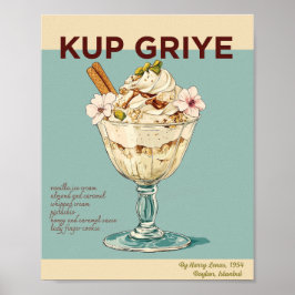 Kadikoy auf meinem Mind Retro Food Poster