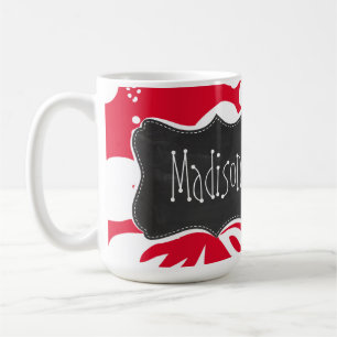 Kadmiumroter Tropischer Hibiskus; Wandtafel Kaffeetasse