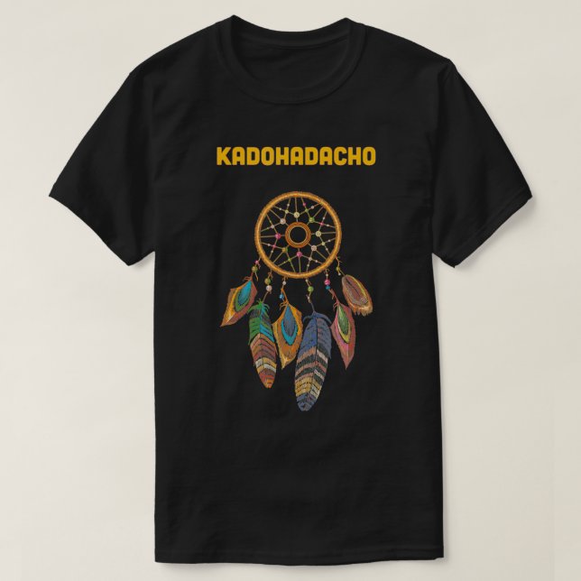 Kadohadacho Stamm Native Amerikanische Ureinwohner T-Shirt (Design vorne)