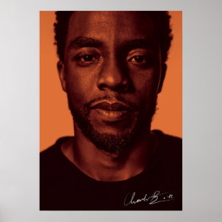 Kadwick-Boseman-Utograph Poster