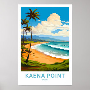 Kaena Point Hawaii Travel Print Poster