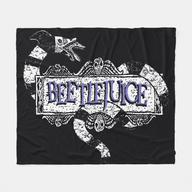Käfer | Auf dem Beetlesaflogo eingepackter Sandwur Fleecedecke (Vorderseite (Horizontal))