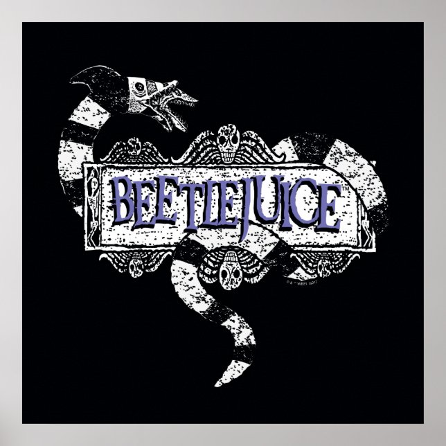Käfer | Auf dem Beetlesaflogo eingepackter Sandwur Poster (Vorne)