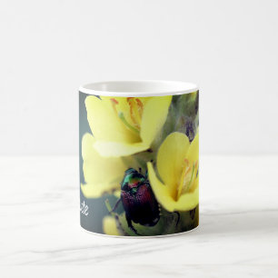 Käfer auf Mullein Blume Personalisiert Kaffeetasse