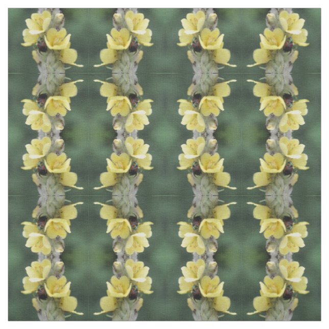 Käfer auf Wild-Mullein-Blume Stoff (Muster)